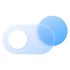 Toggle Glassmorphism UI Icon Sign and Symbol Design Illustrator Png Svg	