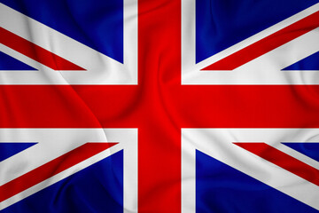 Uk Flag Background. Flag of Britain silk