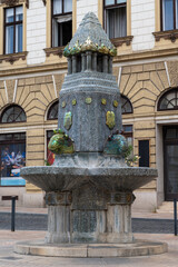 Zsolnay ceramic fountain in Pecs