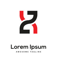 ZX Letter Logo Design Free Icon