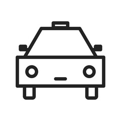 Taxi icon outline style vector