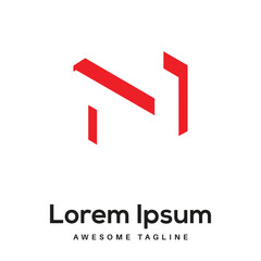 N Letter Logo Design Free Icon