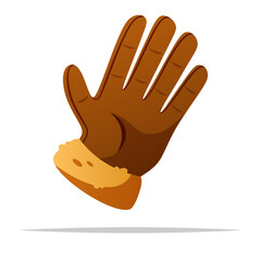 Warm glove vector isolated illustration