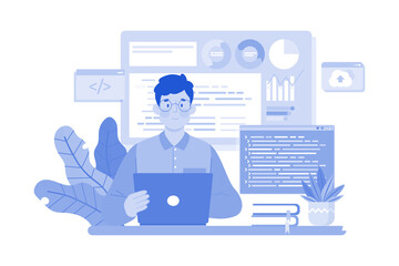 IT manager managing team technology systems.