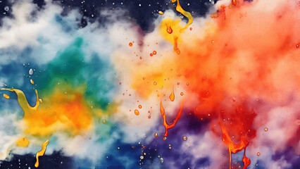 Abstract watercolor background. Texture paper. Can be used for desktop wallpaper or poster.