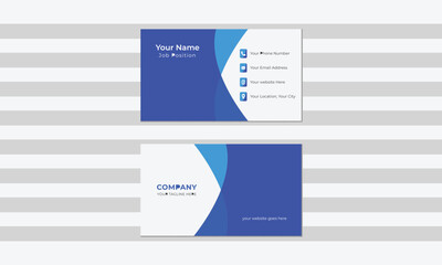 Clean professional business card template.
