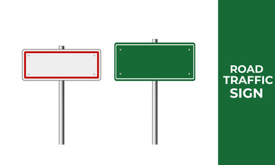 Blank board with place for text, Direction vector illustration.
