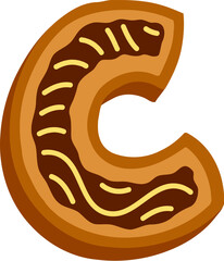 Cookies Alphabet Letter C