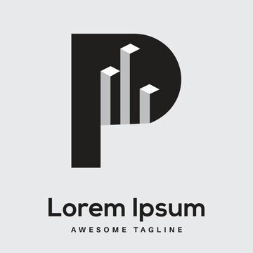 P Letter Logo Design Free Icon