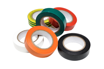  rolls of colored insulating tapes
