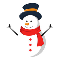 snowmen with scarf and hats