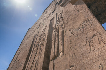 Majestic Ancient Egyptian Temple. Summer Travel Egypt