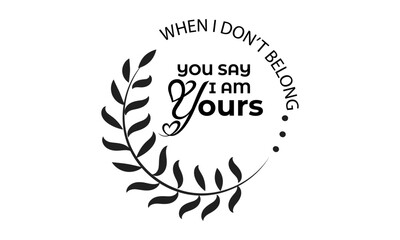 Christian Faith, Typography for print or use as poster, sticker, card, flyer or T Shirt