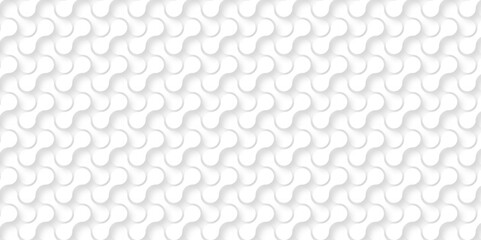 Seamless pattern with lines White metaballs pattern of texture with lines. Metaball Pattern geometric line circle abstract seamless white line on white background wallpaper vector design. 