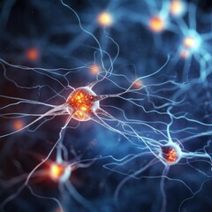 Neuron conceptual image of human nervous system.