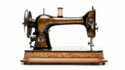 Fototapeta na wymiar Old vintage sewing machine