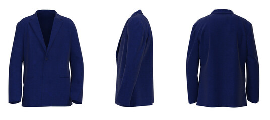 Navy Blue Woolen suit jacket