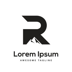 R Letter Logo Design Free Icon