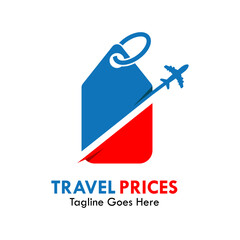 Travel prices design template illustration