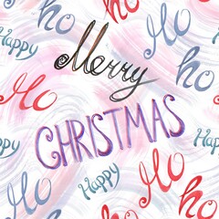 Merry Christmas  seamless pattern