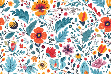 Pattern Watercolor vector art painting illustration flower pattern. textile, ornamental, ornate, hand-drawn, drapery, curl, watercolor, trendy, painting, repeat, fancy, elements, diverse, deco, stain