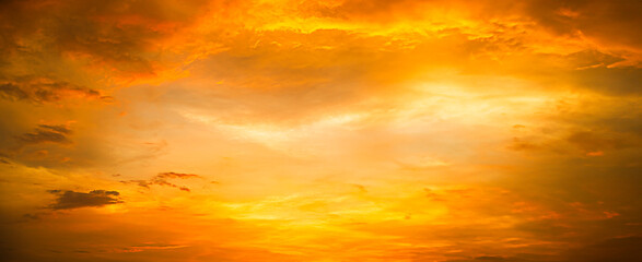 Sunset Sky Orange Sunrise Cloud Background Evening Beautiful Blue Gold Color Landscape Dawn Light...