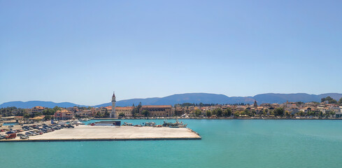 Zakynthos port in Greece. A famous touristic destination.
