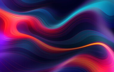 Obraz premium Colorful liquid texture on black background