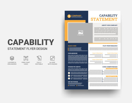 Capability Statement Template Design