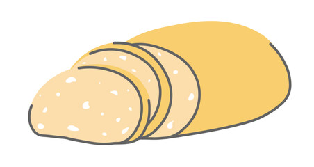 Hard cheese sliced for serving tasty dairy product