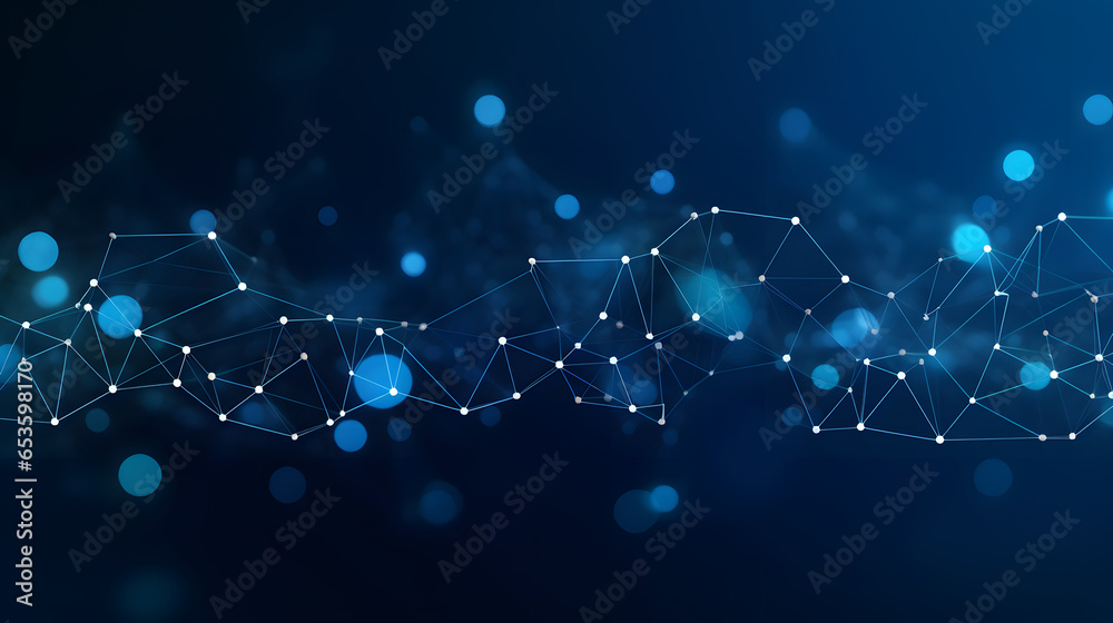 Poster abstract background with glowing lines with clouds. Cloud computing technology and big data concept or data analytic information. Artificial intelligence
