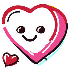 heart with a smile