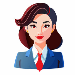 Beautiful Asian businesswoman in work clothes