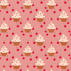 Beautiful seamless pattern design for decorating, backdrop, fabric, wallpaper and etc.