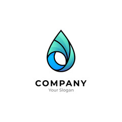 Water drop logo vector