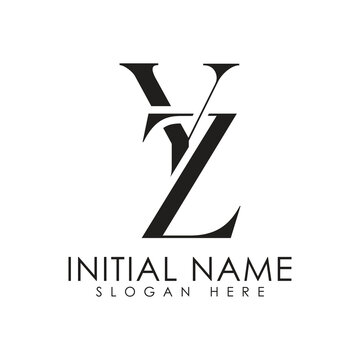 YZ Letter Logo Design: Minimalistic Elegance, Versatile Branding Element for Business Identity