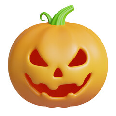 3d rendering halloween pumpkin