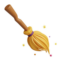 3d rendering magic broom