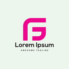 FG Letter Logo Design Free Icon