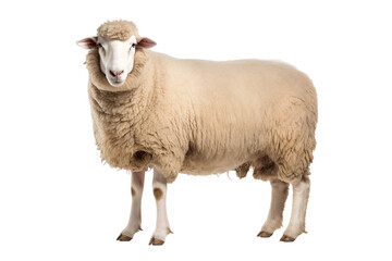 Fototapeta premium sheep isolated on white background