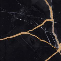 Luxury black marble with gold textured background design highly detailed illustration.
