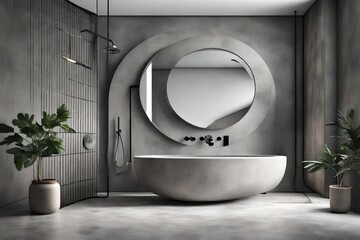 modern bathroom interior 