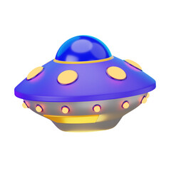 UFO Space Object 3D Illustrations