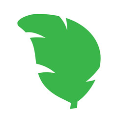 Green leaf, tree branch svg cut file. Isolated vector illustration.