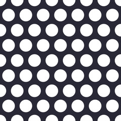 Abstract vector seamless polka dot background pattern.