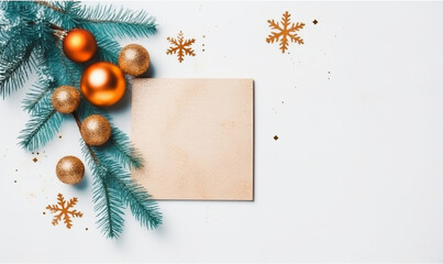 Christmas card with note