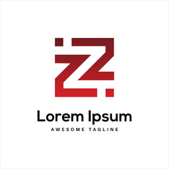 Obraz premium ZZ Letter Logo Design Free Icon