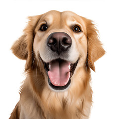 Funny and happy dog on transparent background PNG