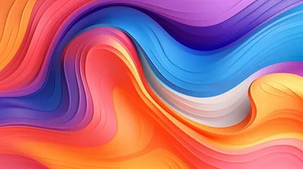 Fotobehang Colorful fluid background dynamic textured geometric background. © Swaroop