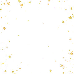 Magic stars vector overlay.  Gold stars scattered